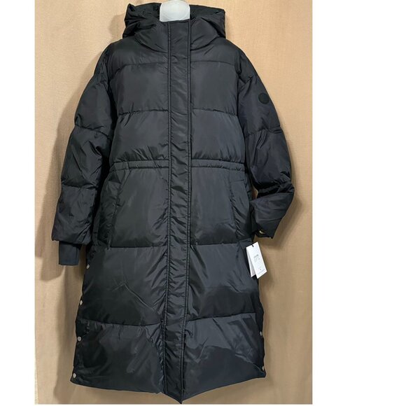 UGG Women's Keeley Long Puffer Coat Black S - Picture 1 of 11